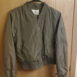 Aeropostale Women's Olive Bomber Jacket
